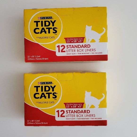 Purina Tidy Cats for Multiple Cats Litter Box Liners | 1 Box | 12 Ct./Box - Picture 2 of 3